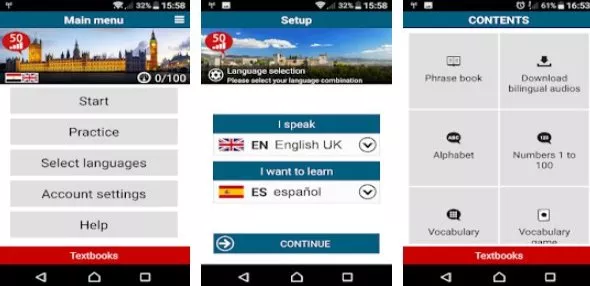 Gameplay screenshot from steps in 50 languages for Android
