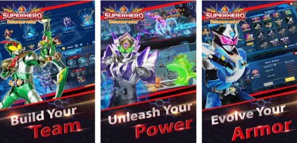 Gameplay screenshot from superhero sword legend future fight action rpg for Android
