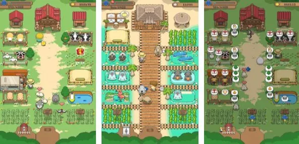 Gameplay screenshot from tiny pixel farm simple farm game for Android