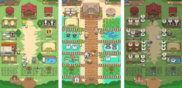 Gameplay screenshot from tiny pixel farm simple farm game for Android