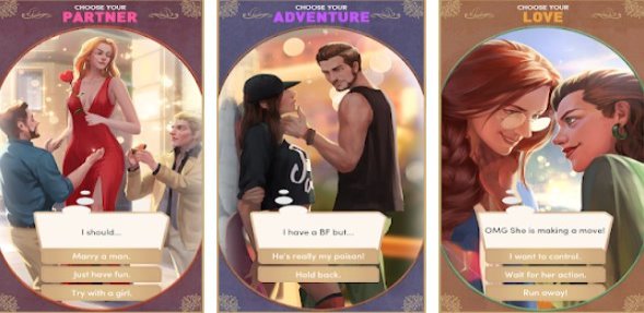 Gameplay screenshot from secrets game of choices for Android
