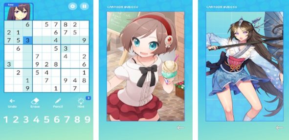 Gameplay screenshot from sudoku cartoon for Android
