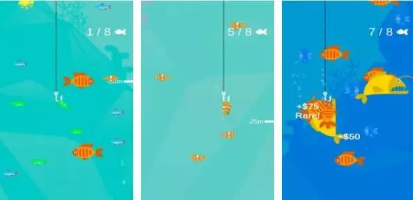 Gameplay screenshot from the fish master for Android
