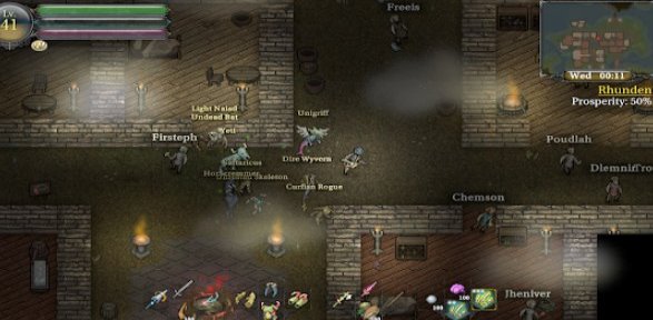 Gameplay screenshot from 9th dawn III rpg for Android