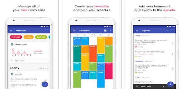 Gameplay screenshot from school planner beta for Android