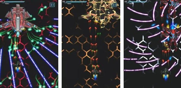 Gameplay screenshot from slayer bizarre shmup pro digital space shooter for Android