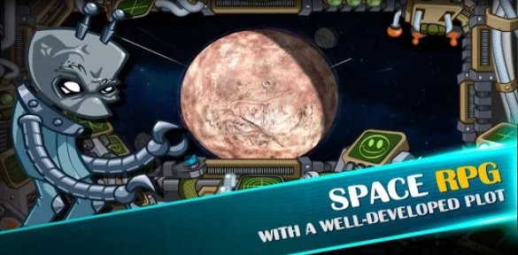 Gameplay screenshot from space raiders rpg for Android