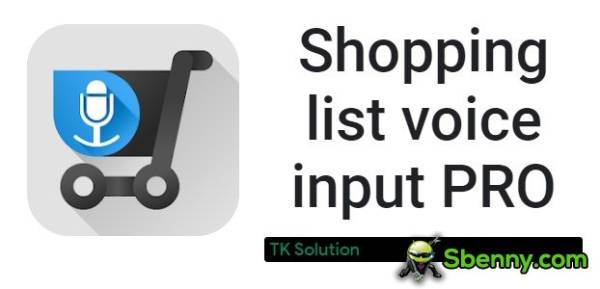 shopping list voice iinput pro
