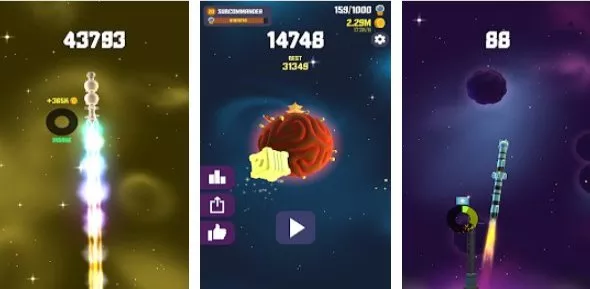 Gameplay screenshot from space frontier2 for Android