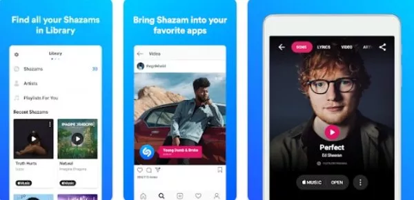Gameplay screenshot from shazam music discovery for Android