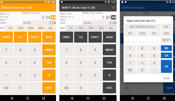 shopping calculator with tax for grocery APK Android