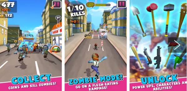 Gameplay screenshot from Undead City Run for Android