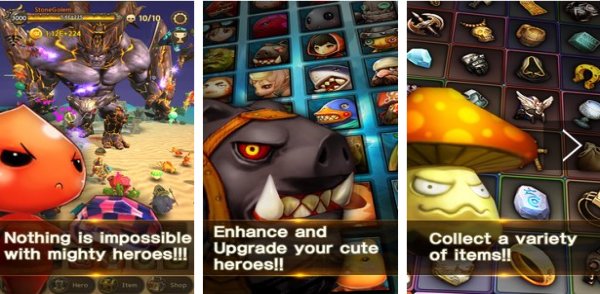 Gameplay screenshot from tap villains for Android
