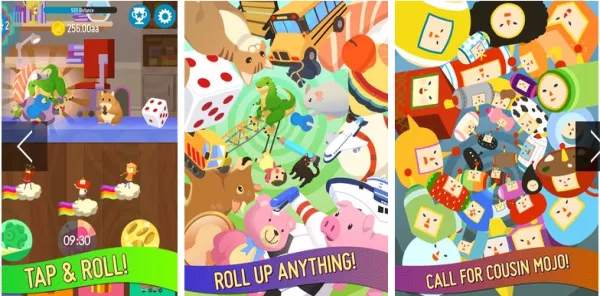 Gameplay screenshot from tap my katamari idle clicker for Android