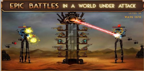 Gameplay screenshot from steampunk tower for Android