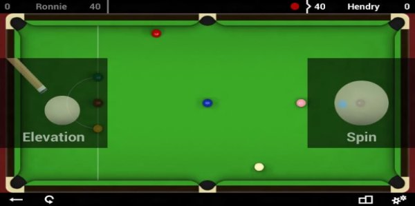 Gameplay screenshot from total snooker classic for Android