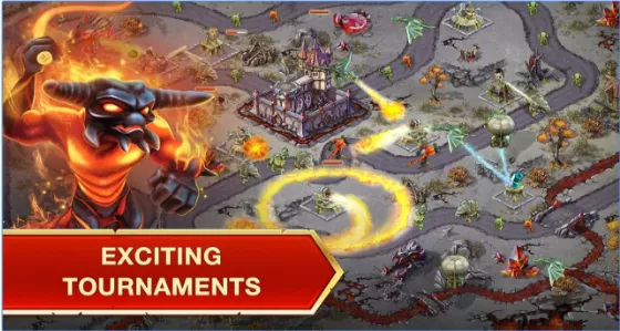 Gameplay screenshot from toy defense fantasy tower td for Android