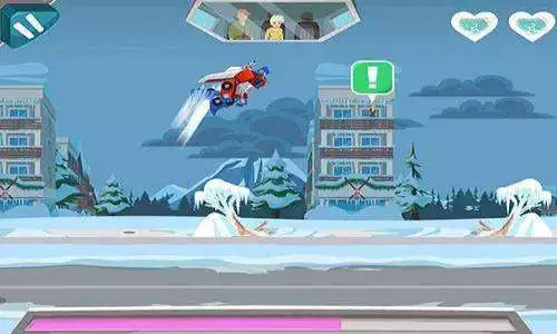 Gameplay screenshot from transformers rescue bots dash for Android
