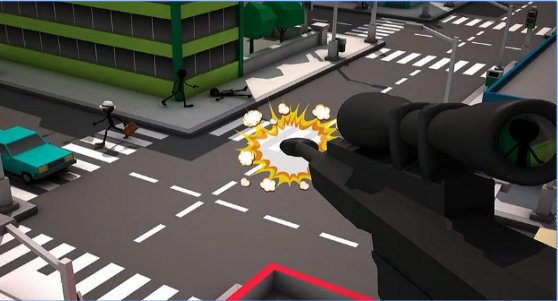 Gameplay screenshot from stickman assassin 18 for Android