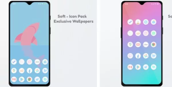 Gameplay screenshot from soft icon pack for Android