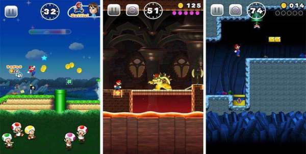 Gameplay screenshot from super mario run for Android