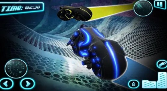Gameplay screenshot from tron bike stunt racing 3d stunt bike racing games for Android