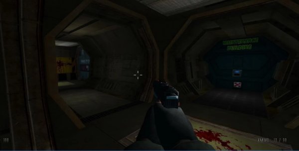 Gameplay screenshot from shoot your nightmare space isolation for Android