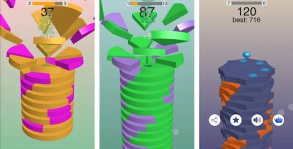 Gameplay screenshot from stack 3d balls for Android