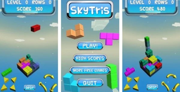 Gameplay screenshot from skytris 3d for Android
