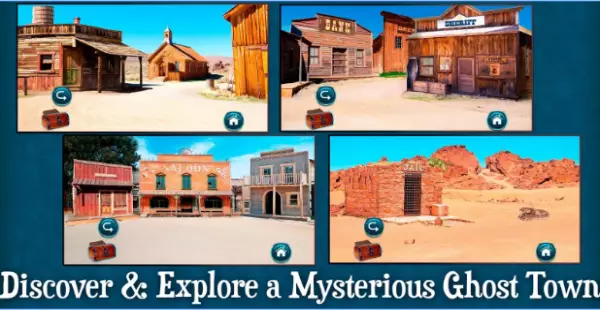 Gameplay screenshot from the ghost town for Android