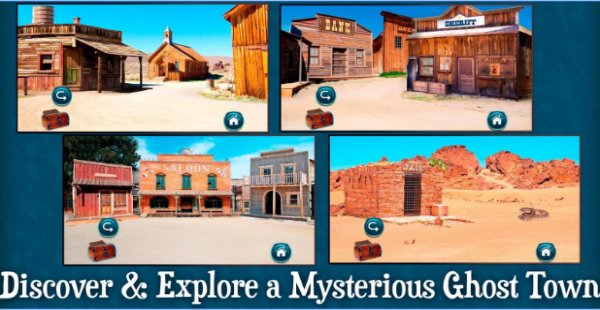 Gameplay screenshot from the ghost town for Android