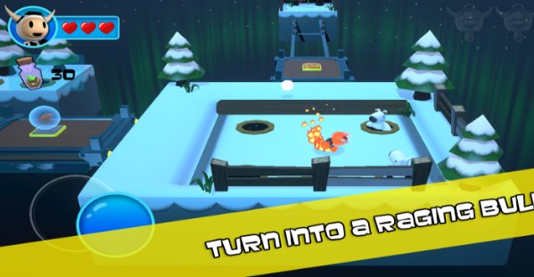 Gameplay screenshot from sherman the alaskan cow for Android