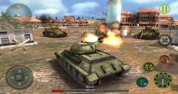 Gameplay screenshot of Tank Strike 3D MOD APK on Android