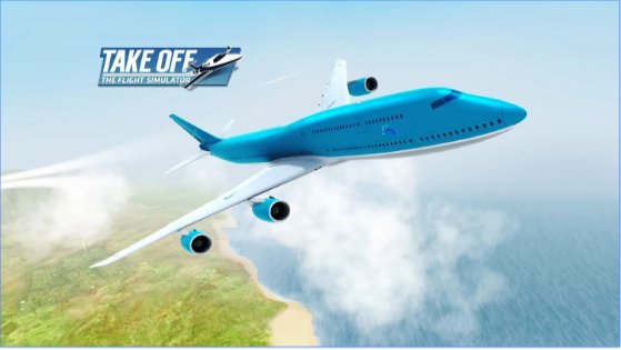 take off the flight simulator