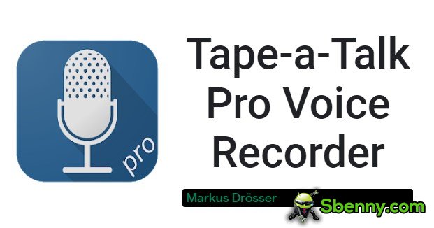 registrare un registratore vocale talk pro