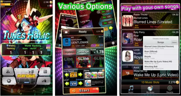 Gameplay screenshot from tunesholic for Android
