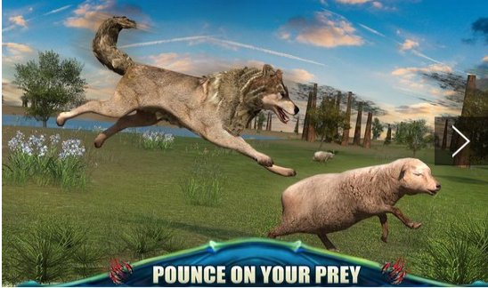 Gameplay screenshot from ultimate wolf adventure 3d for Android