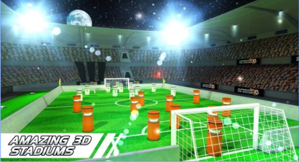 Gameplay screenshot from superstar pin soccer for Android