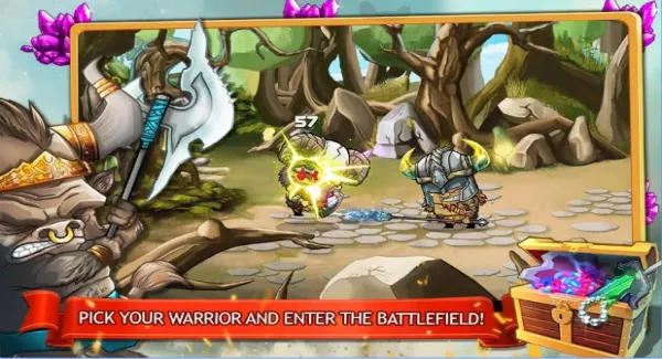 Gameplay screenshot from tiny gladiators for Android