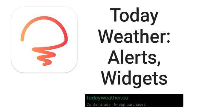 widgets d'alertes météo du jour
