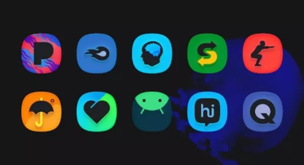 Gameplay screenshot from superblack icon pack for Android