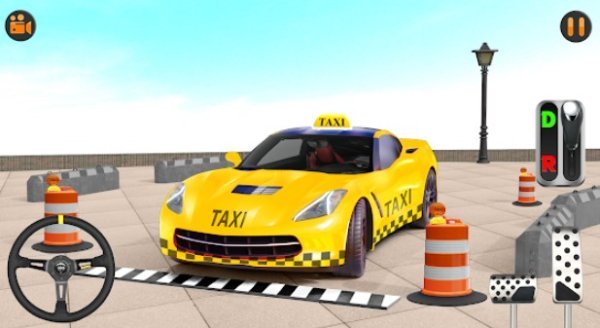 Gameplay screenshot from taxi parking games taxi drive for Android