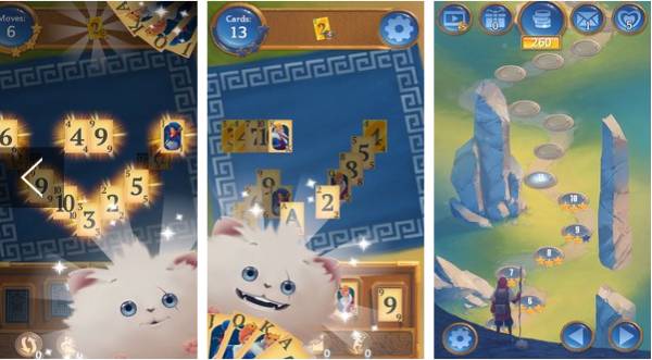 Gameplay screenshot from solitaire adventures card game for Android