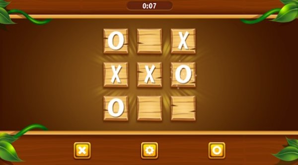 Gameplay screenshot from ticky tacky toe for Android
