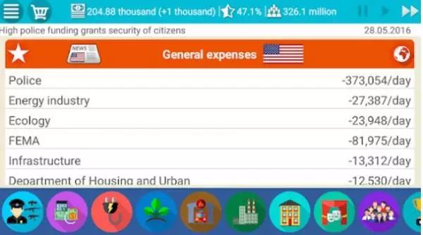 Gameplay screenshot from usa simulator 2 for Android