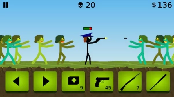 Gameplay screenshot from stickman and shotgun 2 for Android