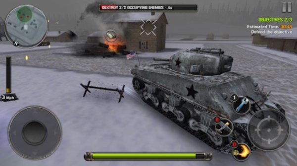Gameplay screenshot from tanks of battle world war 2 for Android
