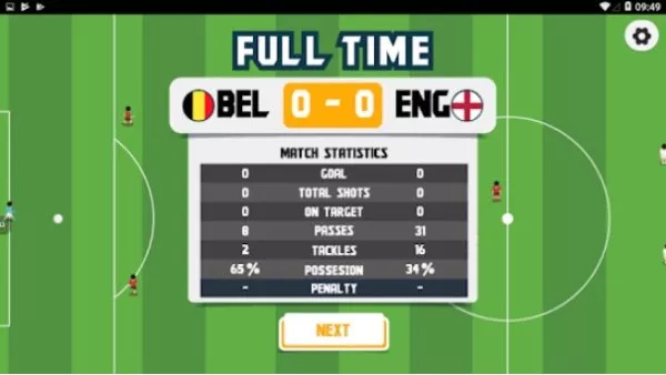 Gameplay screenshot from soccer championship football cup for Android
