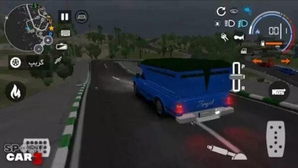 Gameplay screenshot from sport car 3 taxi and police drive simulator for Android