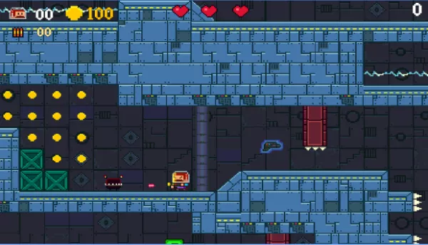 Gameplay screenshot from super mustache platformer for Android